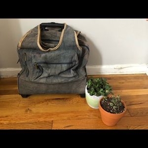Free People rolling suitcase